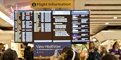 Flight monitoring for airport transfers